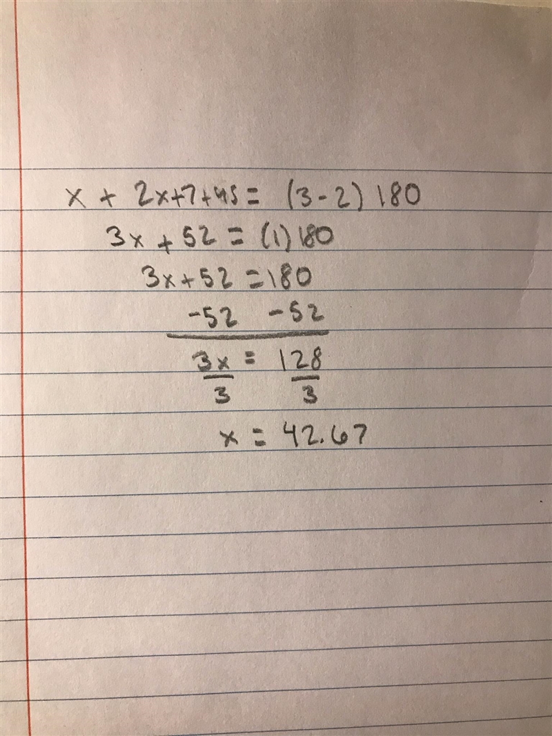 Find the x in the given triangle and at last do the proof...please help​-example-1