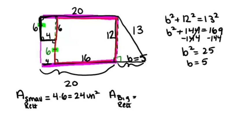 Which are ways to decompose the composite figure into simpler shapes that you have-example-1