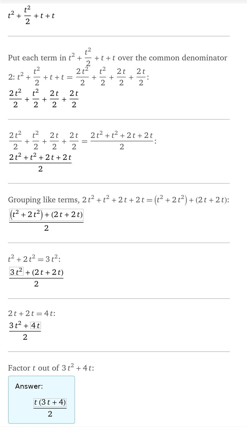 Simplify t+(t^(2) )/(2) + t^(2) + t-example-1