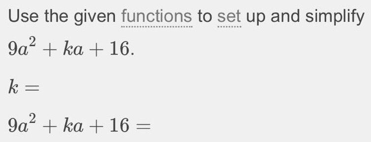 If the polynomial shown below is to be a perfect square trinomial, what must the value-example-1