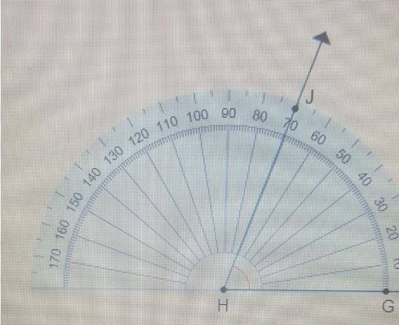 What is the measure of AngleJHG? A protractor shows line J H G. An arc represents-example-1