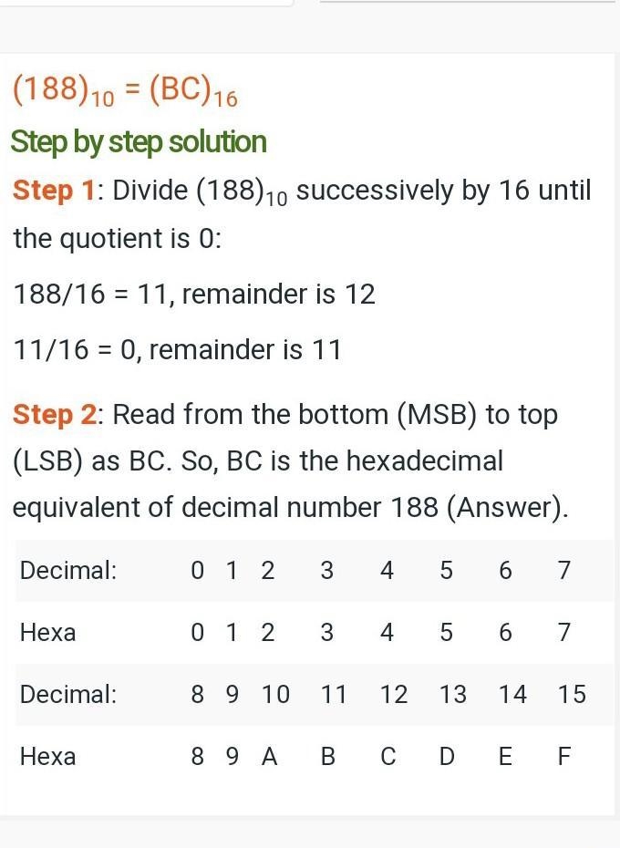 188 in base 10 to base 16​-example-1