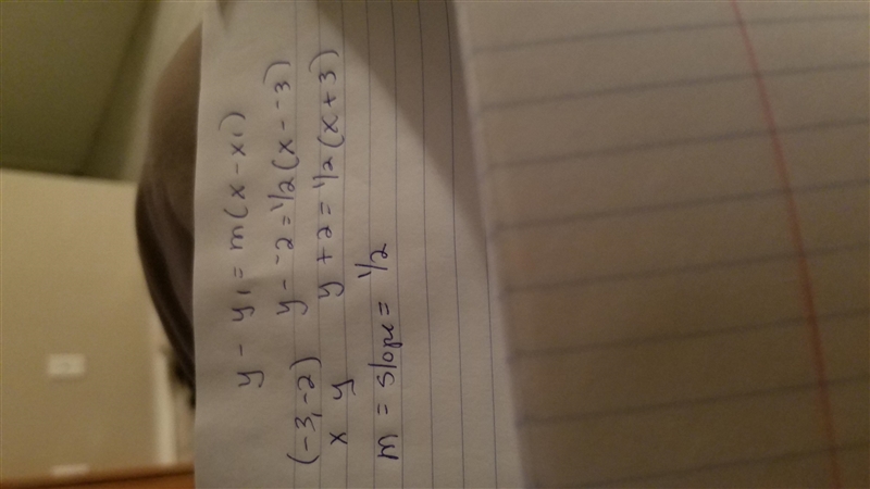 identify an equation in slope-intercept form for the line parallel to y=1/2x-7 that-example-1