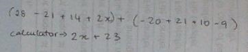 Simplify: (7x4 – 7x3 + 7x2 + 2x) + (-5x4 + 7x3 + 5x2 – 9)​-example-1