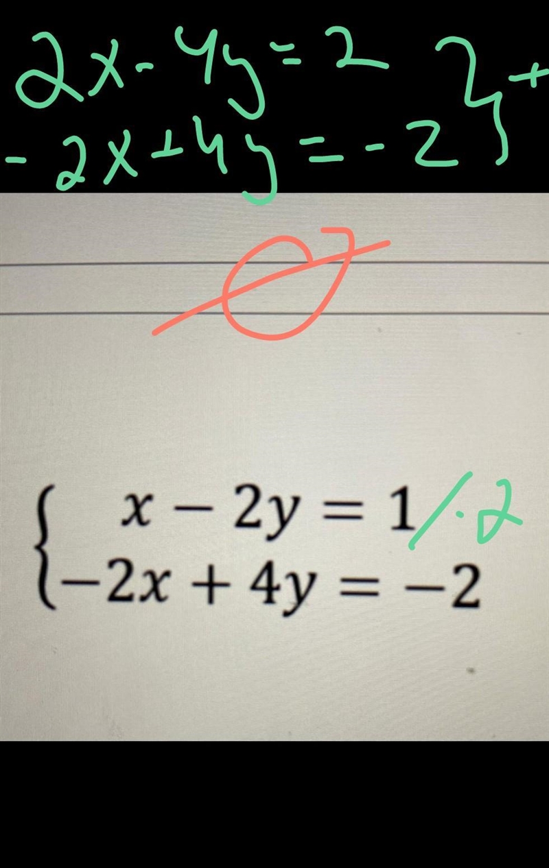 PLEASE HELP MEEEE!!!! Solve the system of equations and show work.-example-1