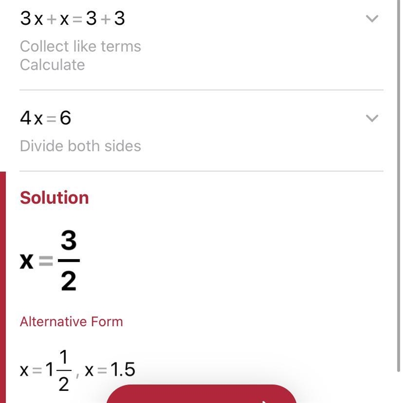 What is the value of x in the equation 3/ 2 ( 4 x − 2 ) − 3 x = 5 − ( x + 2 ) ? 3/2 is-example-1