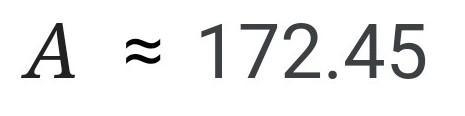 Find the surface area of the figure below. A. 73.27 ft2 B. 150.80 ft2 C. 144.37 ft-example-4