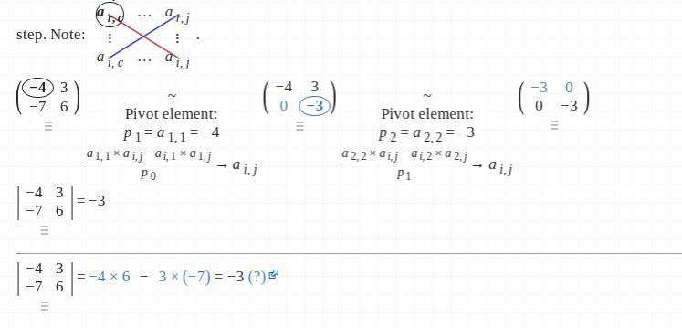 NEED HELP ASAP What is the determinant of A.–24 B.–3 C.3 D.45-example-1