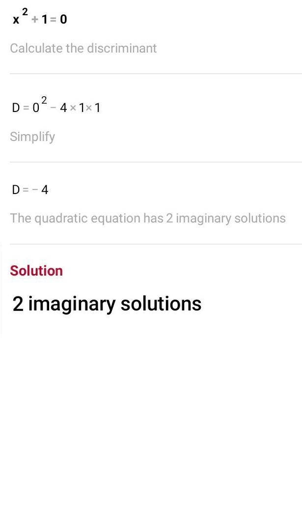 X^2+1=0 What are the roots of this equation? Thanks!-example-1