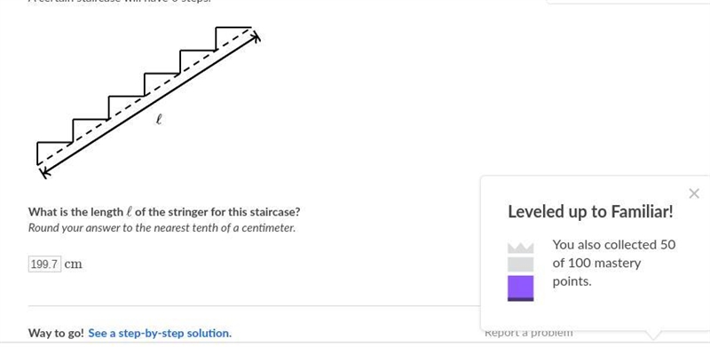 A builder makes staircases where each step is 29 cm long and rises 18 cm so people-example-1