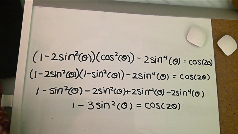 1-2 sin e cos 20-2 sin 40 = cos (20)-example-1