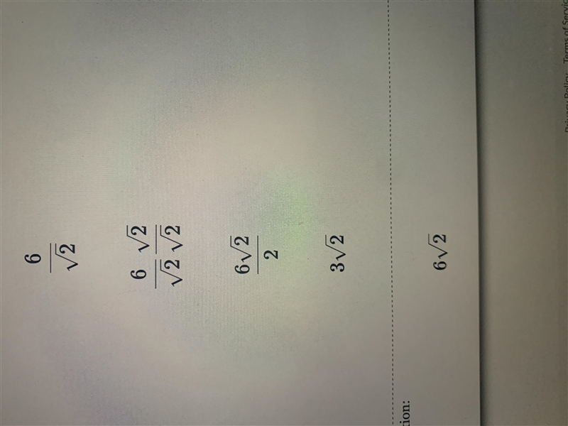 Find the length of side x in simplest radical form with a rational denominator. 45 6 45 X-example-1