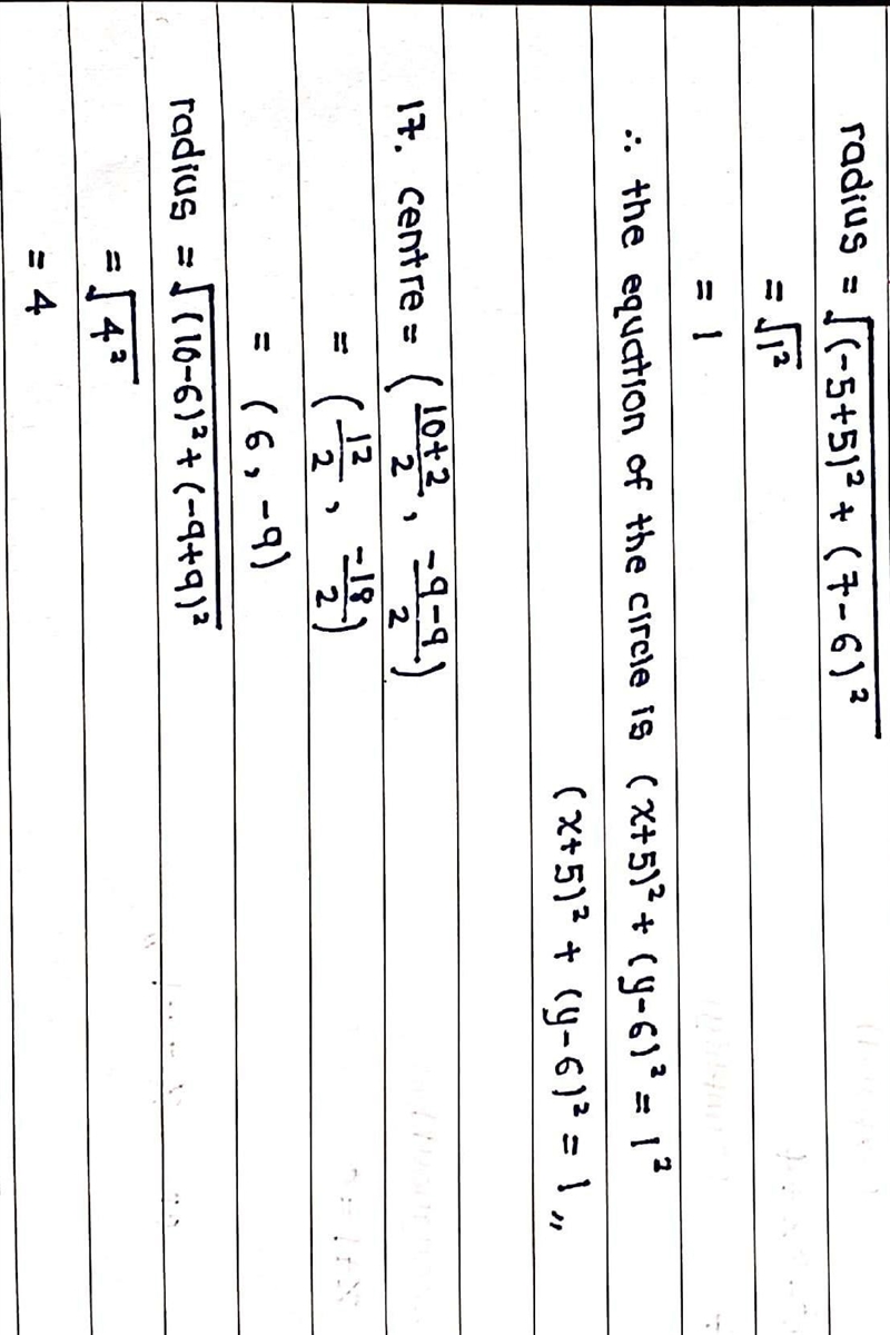 Part 6: Use the information provided to write the standard form equation of each circle-example-2