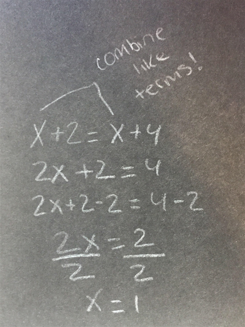 Solve this equation x + 2 = x + 4 i dont get it show steps please-example-1