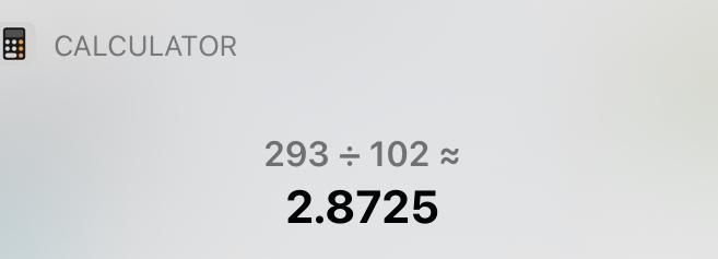 I need help with this 293 ÷ 102 the answers are: 2.93 29.3 293 2,930-example-1