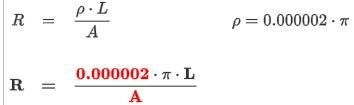 A 500 cm piece of wire with a radius of 0.2 cm has a resistance of 0.025 ohm. Find-example-1