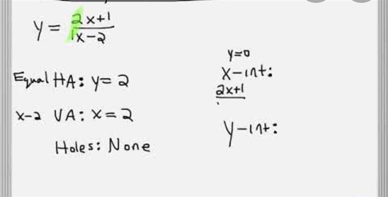 How to identify the VA and HA in an equation?-example-1