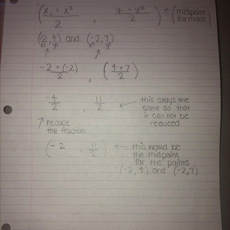 Find the distance between the points. (-2,4) and (-2,7)-example-1