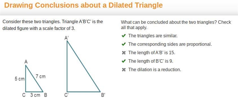 PLEASE HELP I NEED TO PASS THIS CLASSS!!!!!!!!!! Consider these two triangles. Triangle-example-1