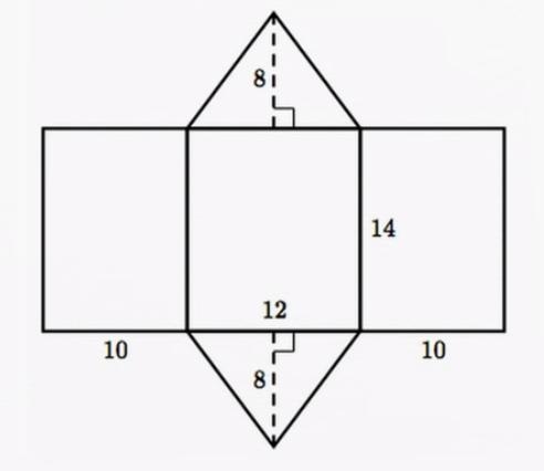 The net of a triangle prism is shown.Use the ruler provided to measure the dimensions-example-1