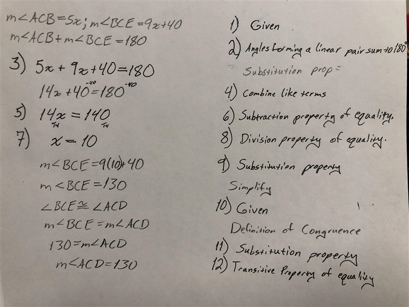 Please help ASAP!! Geometry Fill out the two-column proof for the 1st one. and for-example-1