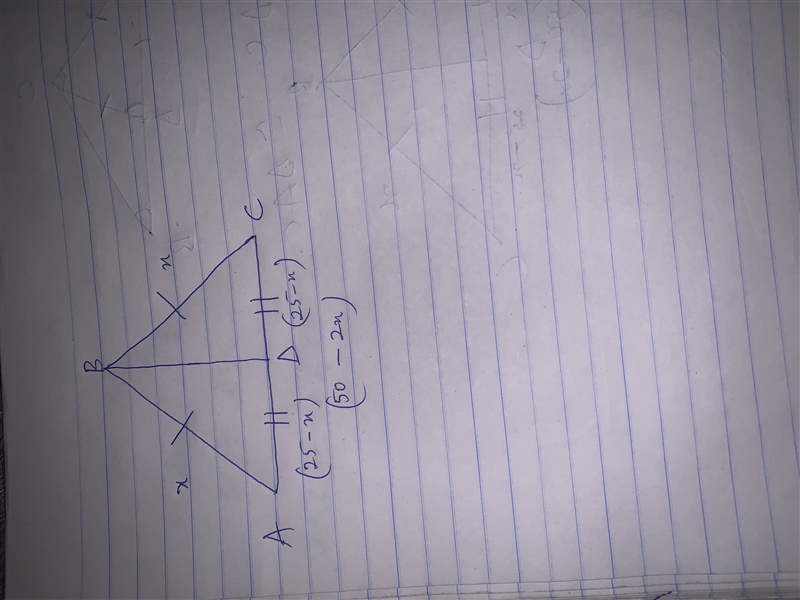 In isosceles triangle ABC the segment BD is the median to base line AC. Find BD if-example-1