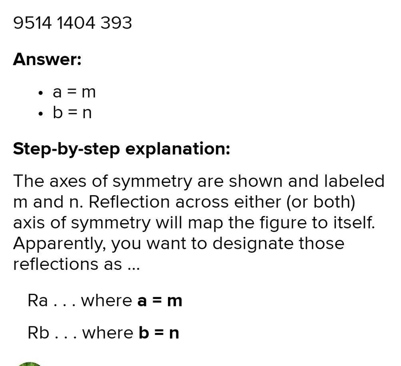 Help! Plz! What reflections map the figure onto itself? The reflections that map the-example-1