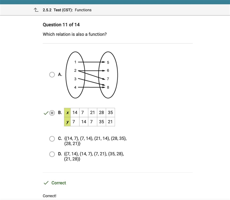 Which relation is also a function?-example-1