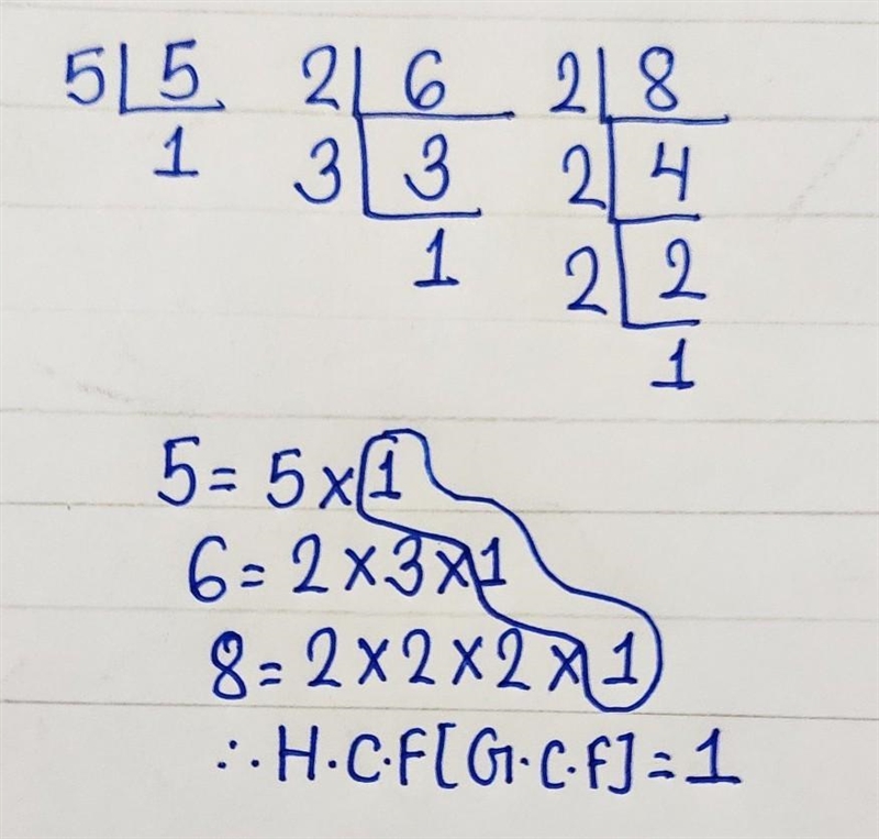 What is the GCF of 5,6 and 8?-example-1