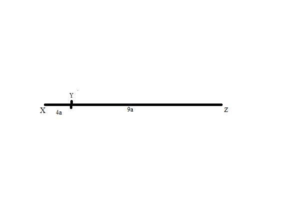 Find the value of the variable. if Y is between X and Z. segment XY = 4a and segment-example-1