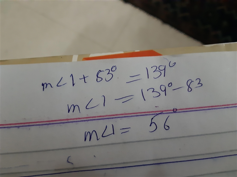 What is the measurement of 1?-example-1