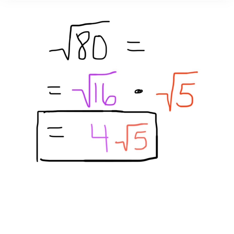 The square root of 80-example-1