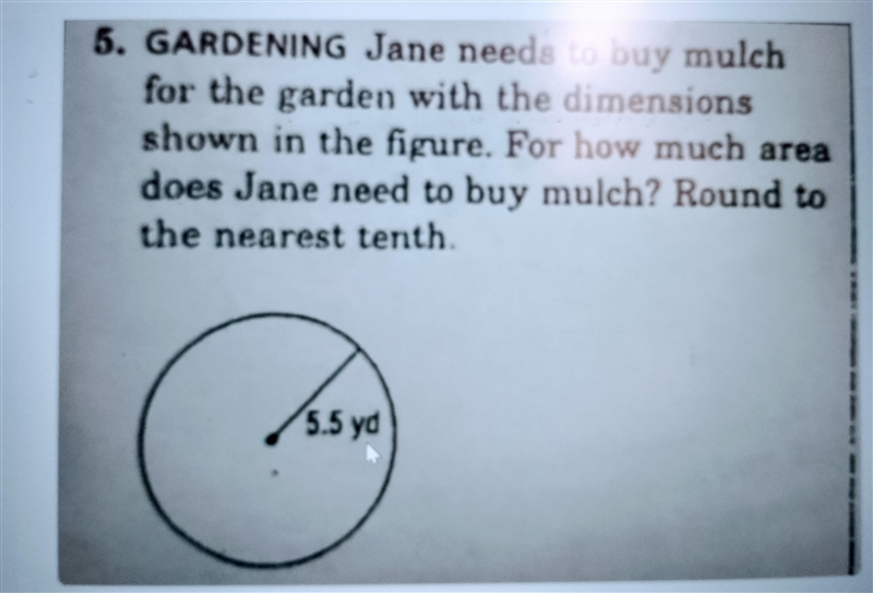 GARDENING Jane needs to buy mulch for the garden with the dimensions shown in the-example-1