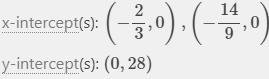 Given m/n find the value of x and y (3x+2) (9x+14 )-example-1