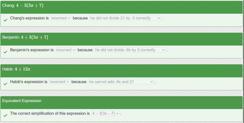 Three students were given the expression shown and were asked to take a common factor-example-2