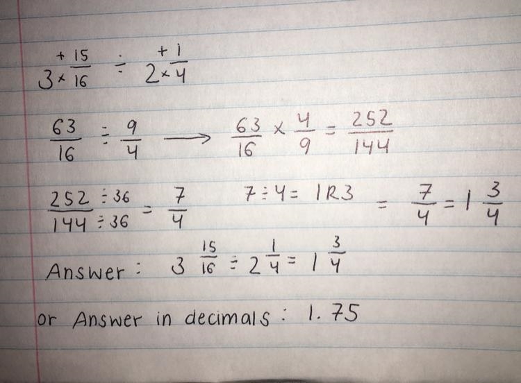 3 15/16÷2 1/4 what is the answer please-example-1