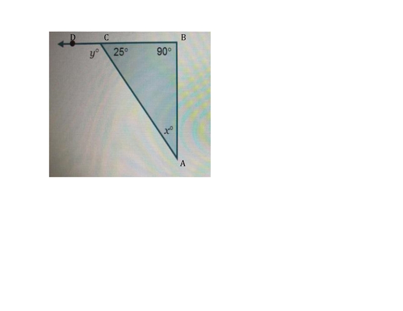 Consider the triangle. what is the value for X what is the value for y?-example-1