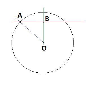 How far is a chord of length 8 cm from the centre of a circle of radius 5 cm-example-1