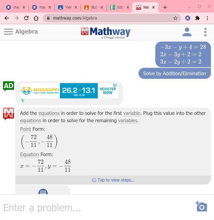 -3х - y + 4 = 28 2х - 3y+ 2 = 2 3х - 2y + 2 = 2 Solve each system by elimination-example-1