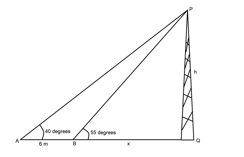 Two persons A and B are on the same side of a tower (T). Ifthe angles of elevation-example-1