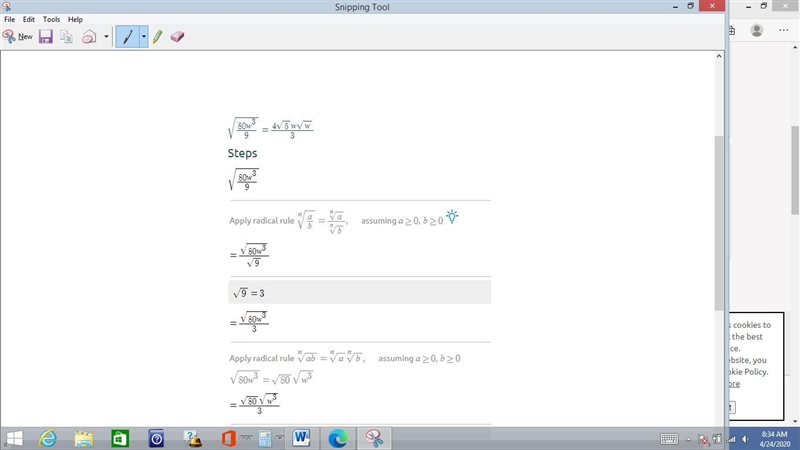 Simplify the radical expression.-example-1