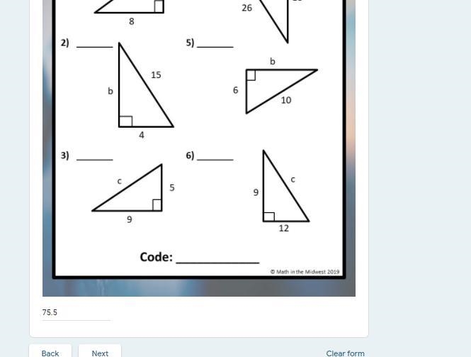 Find the length of the missing side of the triangle to the nearest tenth-example-1