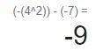 Evaluate: y^2- X when x = -7 and y = -4-example-1