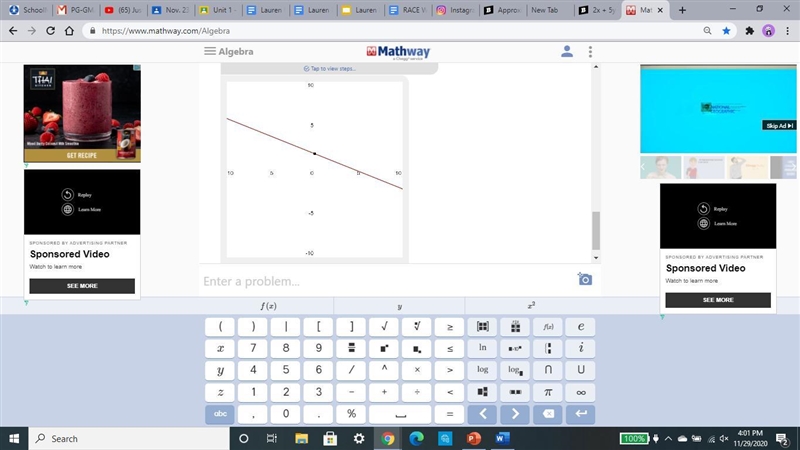 2x + 5y = 9 The line perpendicular to the given line is?-example-2