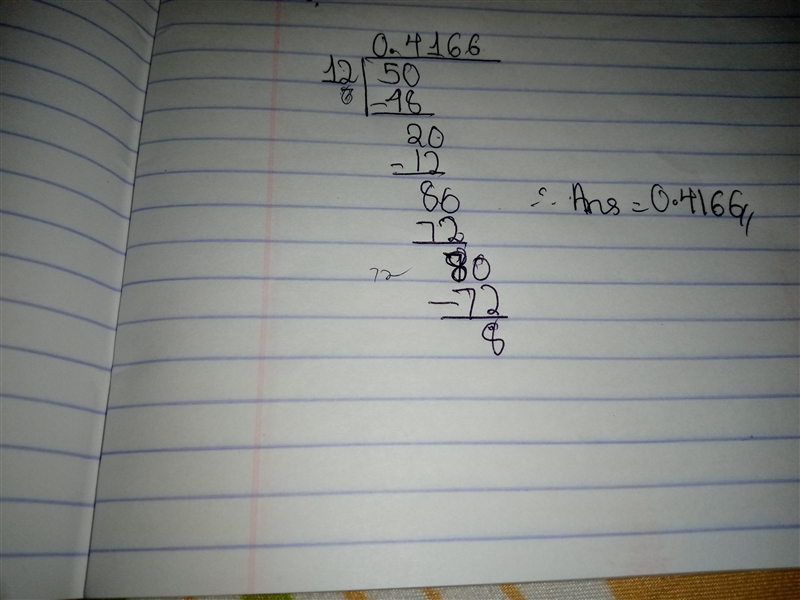 Step by step how to make 5/12 into a deciamal-example-1