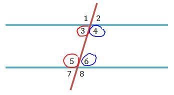 In the given figure, line p is parallel to line q. Which of the following describes-example-1