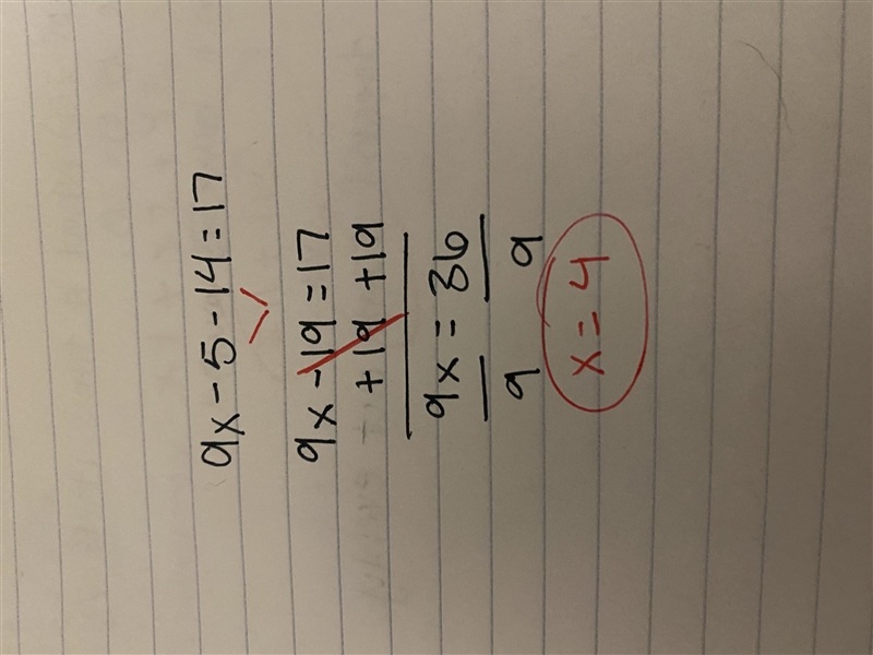 9x-5- 14= 17 Please-example-1