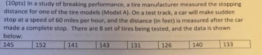 If the population standard deviation of the stopping distance is provided as σ = 6.7 feet-example-1