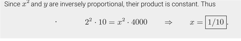 The values of $x$ and $y$ are always positive, and $x^2$ and $y$ vary inversely. If-example-1