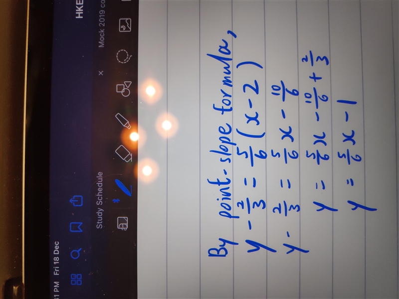 Pls help stuck on this question. Point-slope line (11 points) pls show work-example-1